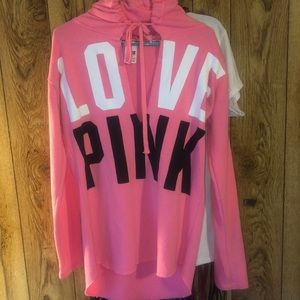 Victorious secret hoodie, It is pink, black, and white!